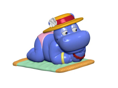 HIPPO BABSI BABY FOR 3D PRINT STL 3D Print Model