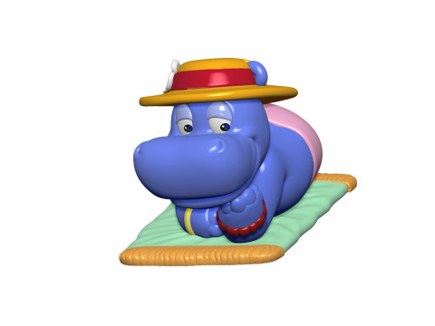 HIPPO BABSI BABY FOR 3D PRINT STL 3D-Druckmodell
