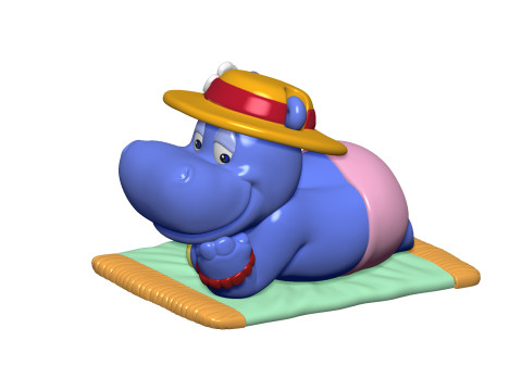HIPPO BABSI BABY FOR 3D PRINT STL 3D-Druckmodell