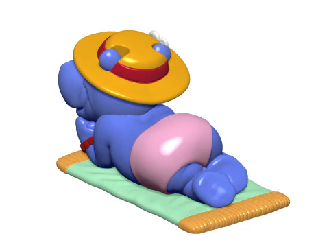 HIPPO BABSI BABY FOR 3D PRINT STL 3D Print Model