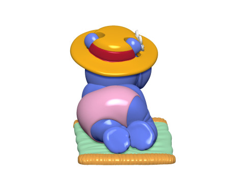 HIPPO BABSI BABY FOR 3D PRINT STL 3D-Druckmodell