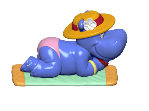 HIPPO BABSI BABY FOR 3D PRINT STL 3D Print Model