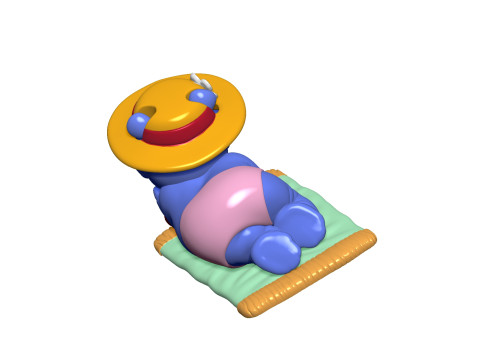 HIPPO BABSI BABY FOR 3D PRINT STL 3D-Druckmodell