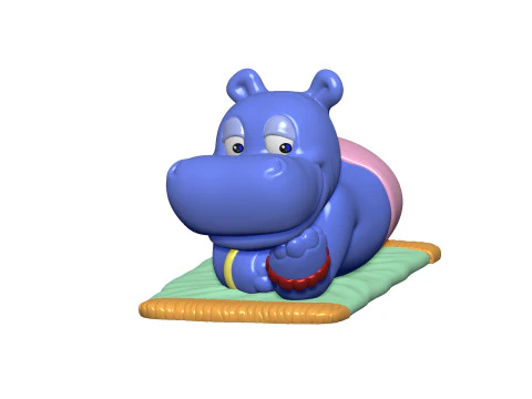 HIPPO BABSI BABY FOR 3D PRINT STL 3D Print Model