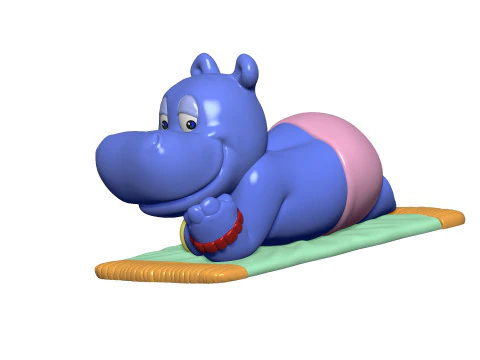 HIPPO BABSI BABY FOR 3D PRINT STL 3D Print Model