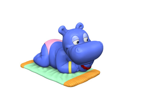 HIPPO BABSI BABY FOR 3D PRINT STL 3D-Druckmodell