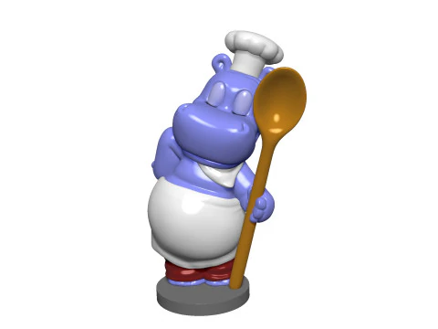 HIPPO EMIL EINTOPF FOR 3D PRINT STL 3D Print Model
