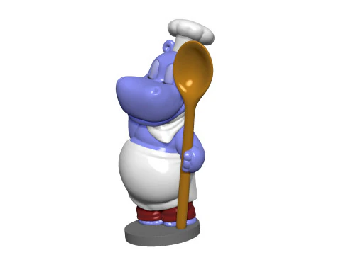HIPPO EMIL EINTOPF FOR 3D PRINT STL 3D Print Model
