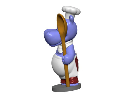 HIPPO EMIL EINTOPF FOR 3D PRINT STL 3D Print Model