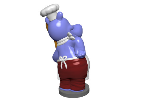 HIPPO EMIL EINTOPF FOR 3D PRINT STL Modello di stampa 3D