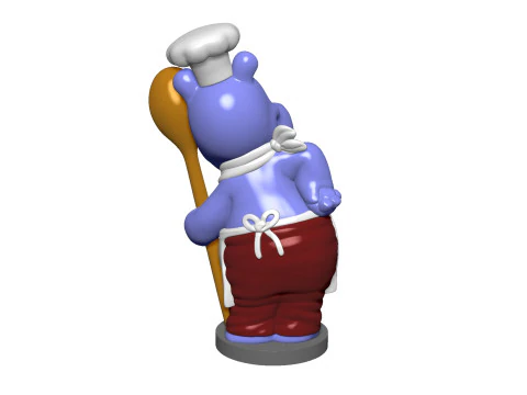 HIPPO EMIL EINTOPF FOR 3D PRINT STL 3D Print Model