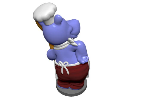 HIPPO EMIL EINTOPF FOR 3D PRINT STL 3D Print Model