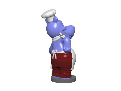 HIPPO EMIL EINTOPF FOR 3D PRINT STL Modello di stampa 3D