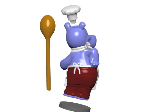 HIPPO EMIL EINTOPF FOR 3D PRINT STL 3D Print Model
