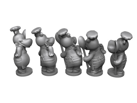 HIPPO EMIL EINTOPF FOR 3D PRINT STL Modello di stampa 3D