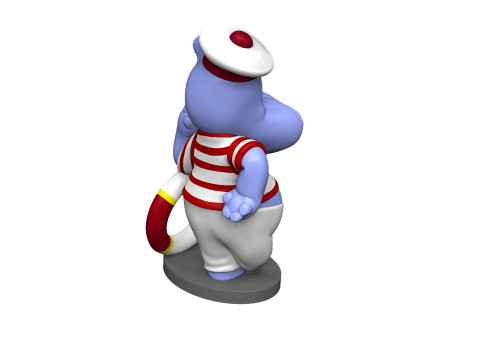 HIPPO FREDDY FLAUTE FOR 3D PRINT STL Model Cetak 3D