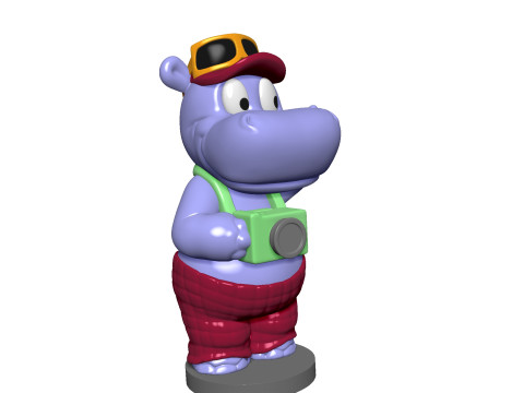 HIPPO TELE TONY FOR 3D PRINT STL 3D-Druckmodell