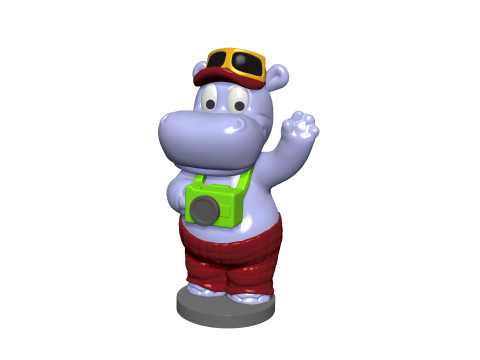 HIPPO TELE TONY FOR 3D PRINT STL 3D-Druckmodell