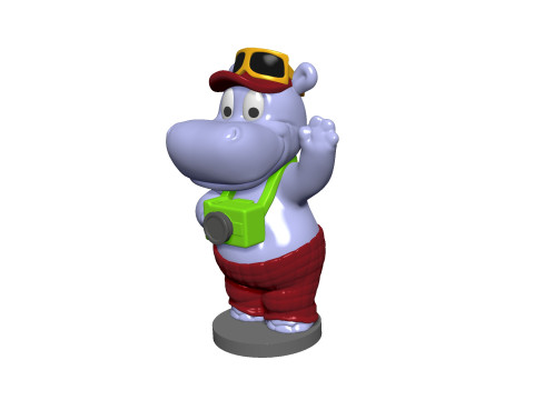 HIPPO TELE TONY FOR 3D PRINT STL 3D-Druckmodell