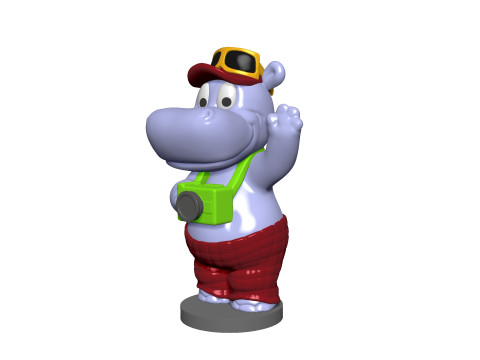 HIPPO TELE TONY FOR 3D PRINT STL 3D-Druckmodell