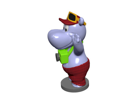 HIPPO TELE TONY FOR 3D PRINT STL 3D-Druckmodell