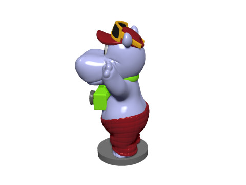 HIPPO TELE TONY FOR 3D PRINT STL 3D-Druckmodell