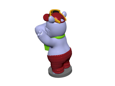 HIPPO TELE TONY FOR 3D PRINT STL 3D-Druckmodell