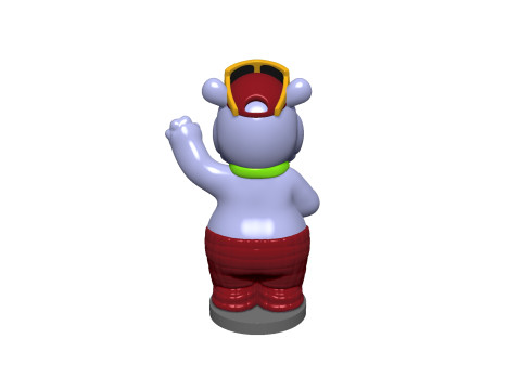 HIPPO TELE TONY FOR 3D PRINT STL 3D-Druckmodell