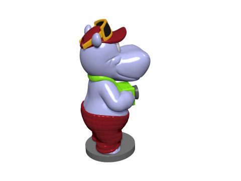 HIPPO TELE TONY FOR 3D PRINT STL 3D-Druckmodell