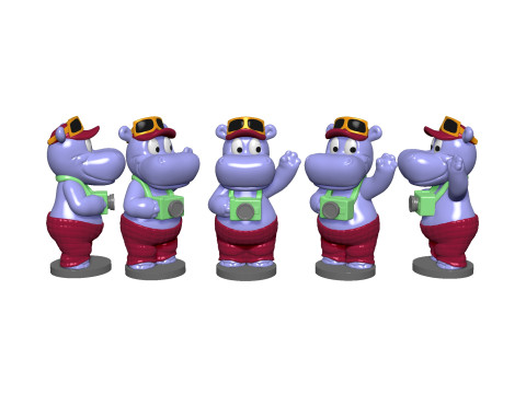 HIPPO TELE TONY FOR 3D PRINT STL 3D-Druckmodell
