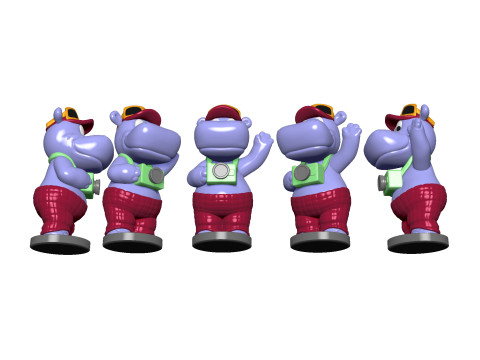 HIPPO TELE TONY FOR 3D PRINT STL 3D-Druckmodell