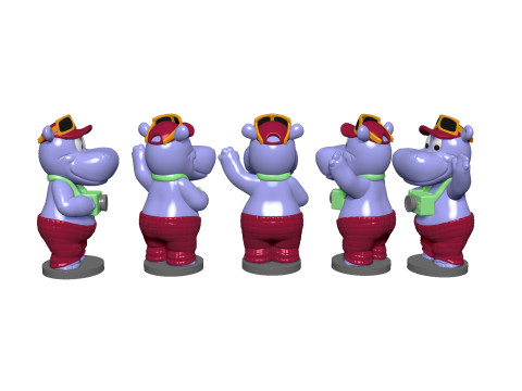 HIPPO TELE TONY FOR 3D PRINT STL 3D-Druckmodell