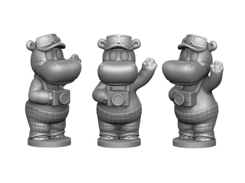HIPPO TELE TONY FOR 3D PRINT STL 3D-Druckmodell
