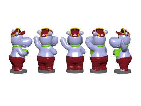 HIPPO TELE TONY FOR 3D PRINT STL 3D-Druckmodell