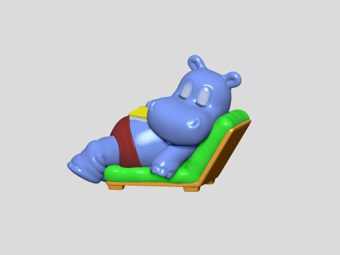 HIPPO TRAUMER TOMMI FOR 3D PRINT STL Modelo de impresión 3D
