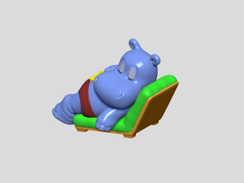 HIPPO TRAUMER TOMMI FOR 3D PRINT STL Modelo de impresión 3D