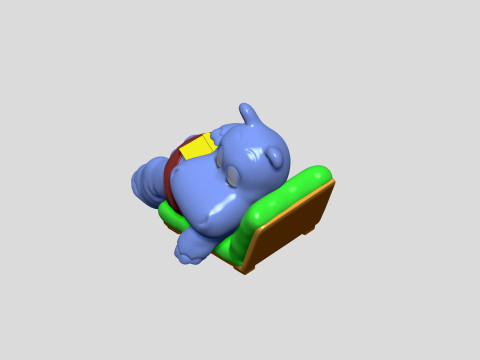 HIPPO TRAUMER TOMMI FOR 3D PRINT STL Modelo de impresión 3D