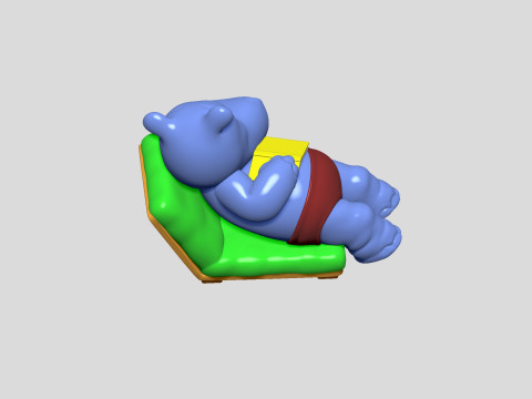 HIPPO TRAUMER TOMMI FOR 3D PRINT STL Modelo de impresión 3D