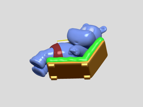 HIPPO TRAUMER TOMMI FOR 3D PRINT STL Modelo de impresión 3D