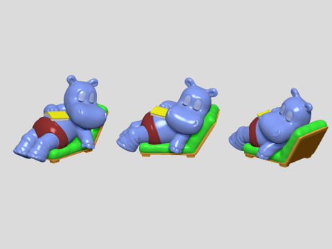 HIPPO TRAUMER TOMMI FOR 3D PRINT STL Modelo de impresión 3D