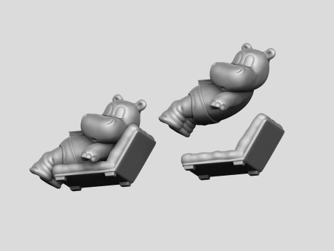 HIPPO TRAUMER TOMMI FOR 3D PRINT STL Modelo de impresión 3D