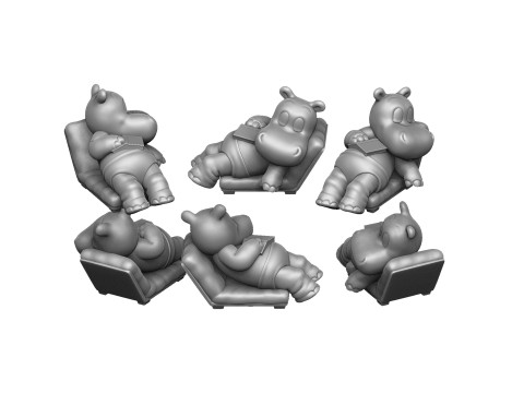 HIPPO TRAUMER TOMMI FOR 3D PRINT STL Modelo de impresión 3D