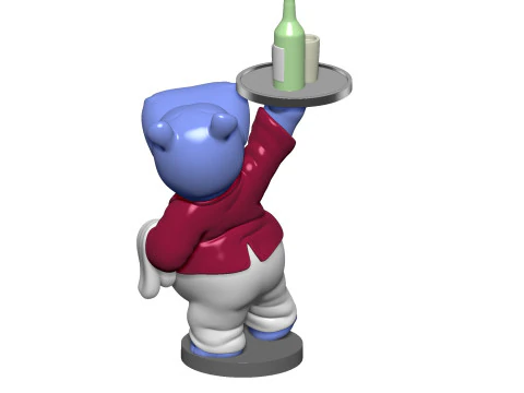 HIPPO WILLI WIRBELWIND FOR 3D PRINT STL 3D Print Model