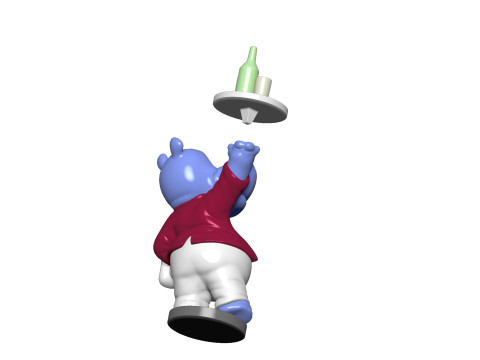 HIPPO WILLI WIRBELWIND FOR 3D PRINT STL 3D 프린트 모델