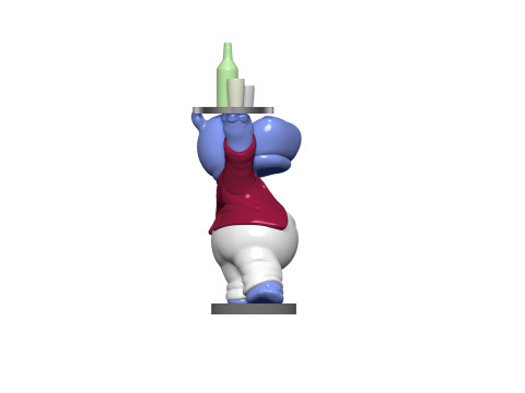 HIPPO WILLI WIRBELWIND FOR 3D PRINT STL 3D 프린트 모델