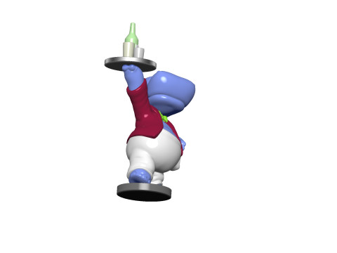 HIPPO WILLI WIRBELWIND FOR 3D PRINT STL 3D 프린트 모델