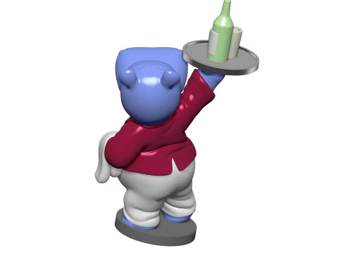 HIPPO WILLI WIRBELWIND FOR 3D PRINT STL 3D Print Model