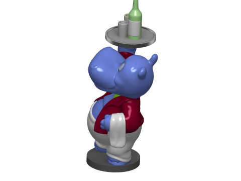 HIPPO WILLI WIRBELWIND FOR 3D PRINT STL 3D 프린트 모델
