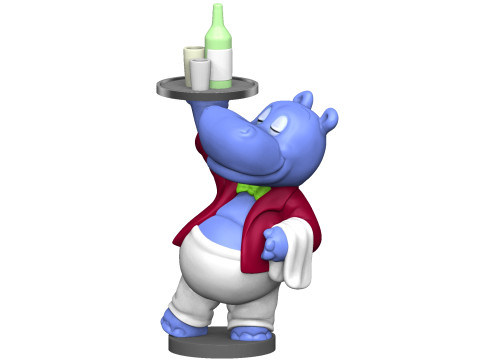 HIPPO WILLI WIRBELWIND FOR 3D PRINT STL 3D 프린트 모델