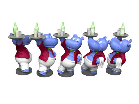 HIPPO WILLI WIRBELWIND FOR 3D PRINT STL 3D Print Model